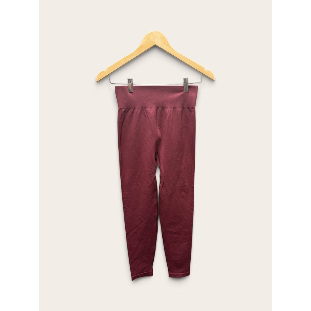 ASOS 4505 Burgundy Seamless High Waisted Activewear Leggings Women Medium NWT